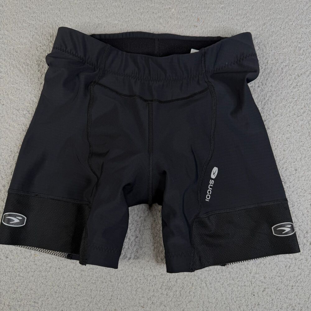 SUGOI Cycling Shorts Womens Small Black RC Pro Liner Padded Performance Athletic